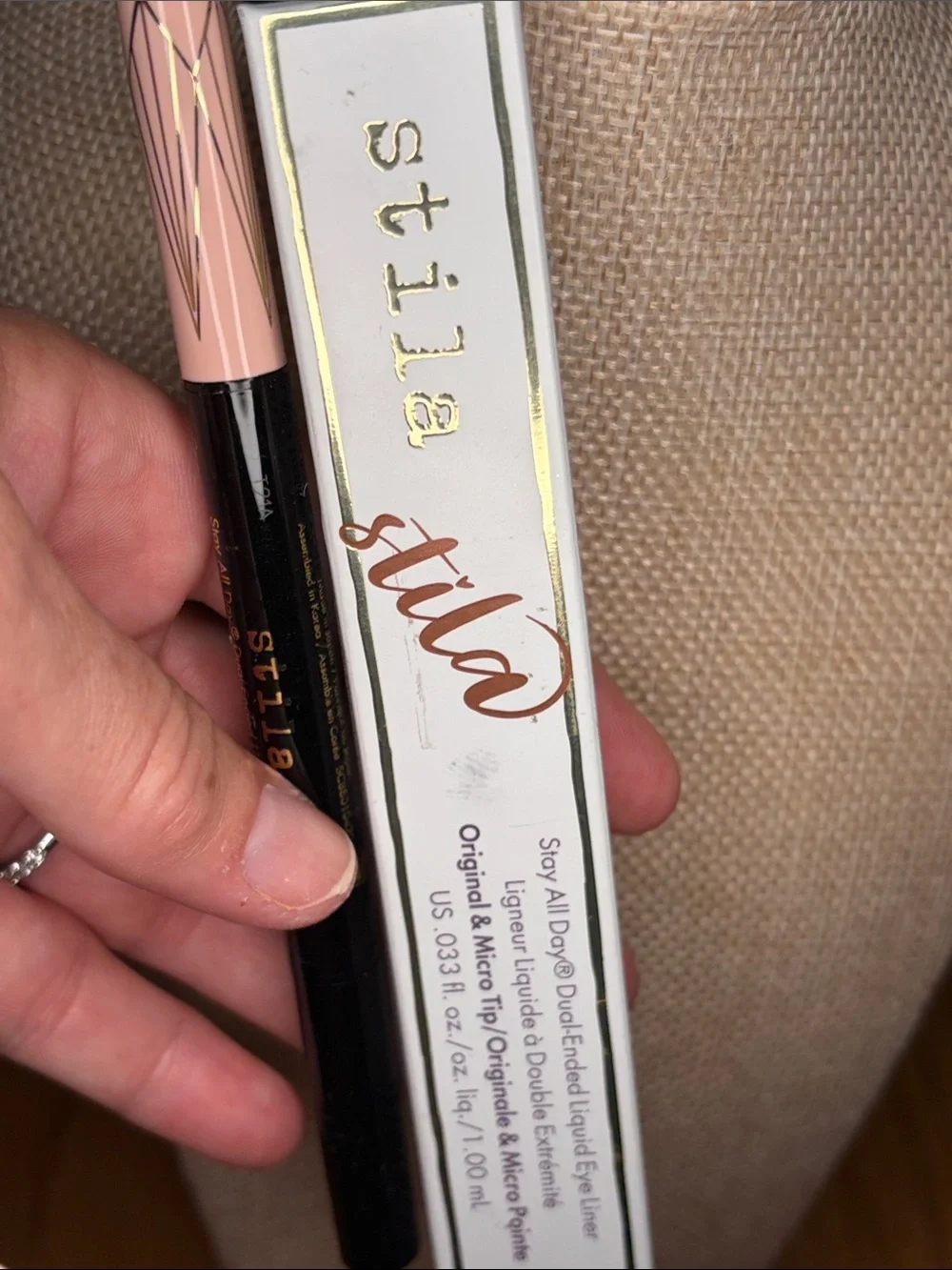 Stila Dual-Ended Liquid Eyeliner — Kitten Kosmo & Black